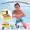 38 Pcs Summer Diving Pool Toys, 36 Big Assorted Dive Gems with Large Pirate Treasure Chest Box and Lock Acrylic Diamonds Sinking Toys for Kids Boys Girls Swimming Underwater Gift
